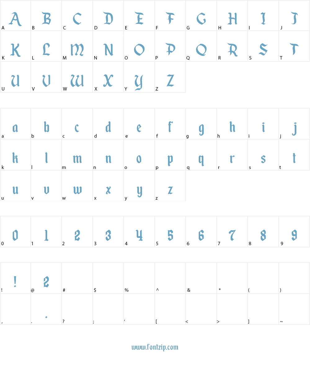 Enchanted Land Font Character